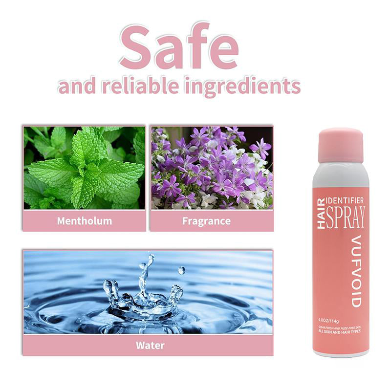 VUFVOID Hair Identifier Spray with 3 razors for Hair Removal