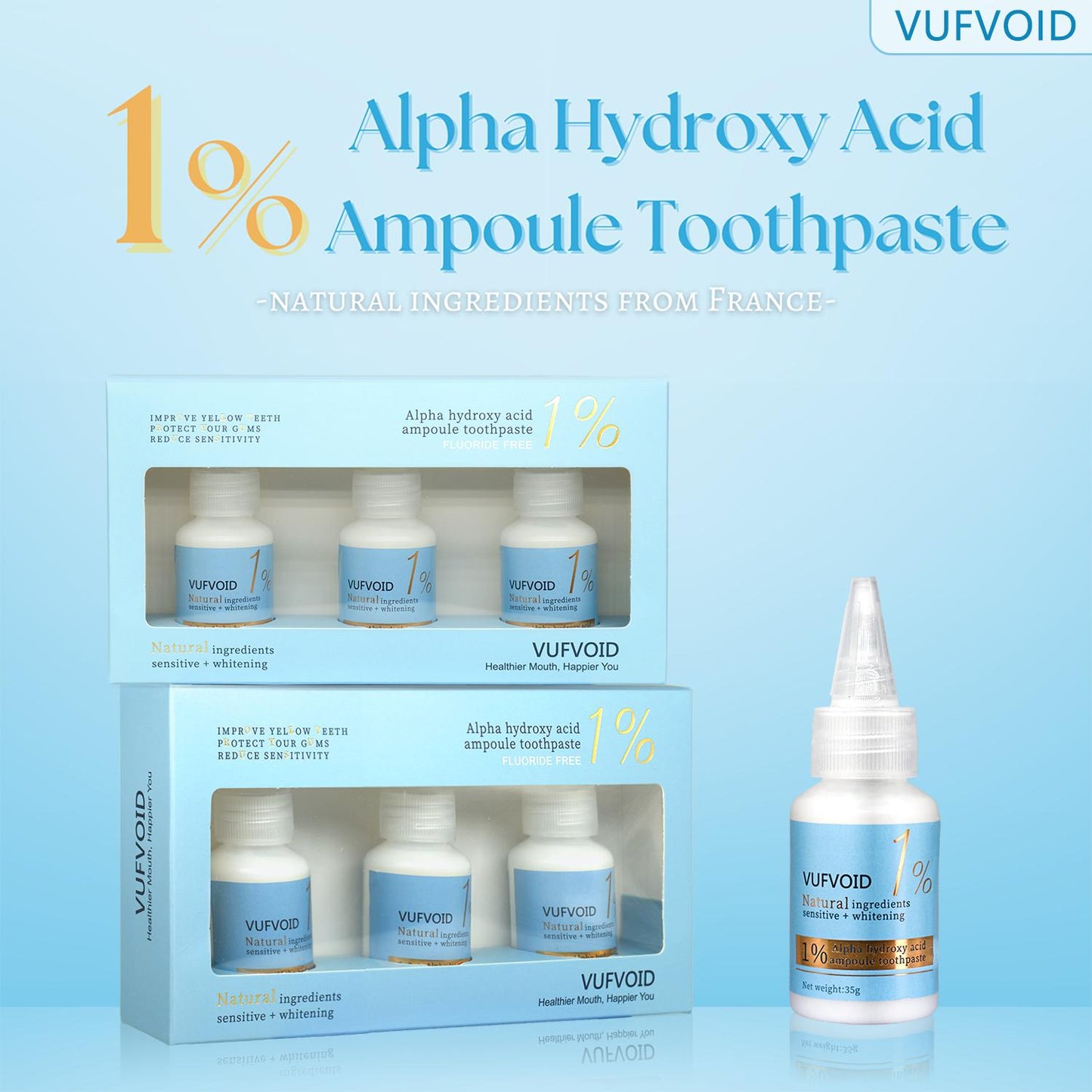 VUFVOID Alpha Hydroxy Acid Ampoule Toothpaste