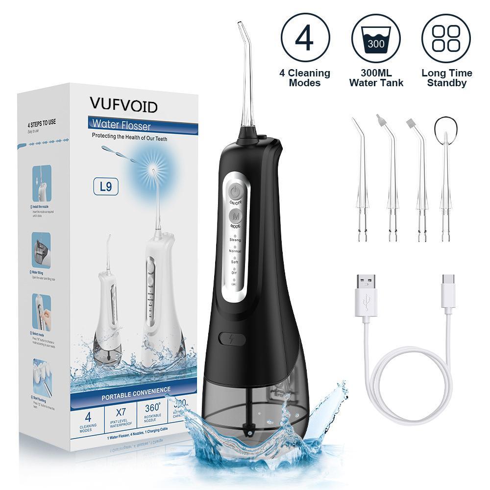 VUFVOID Cordless Water Flosser with DIY Mode,4 Nozzles, Portable