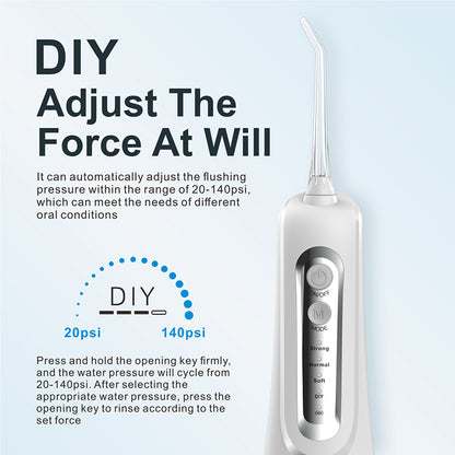 VUFVOID Cordless Water Flosser with DIY Mode,4 Nozzles, Portable