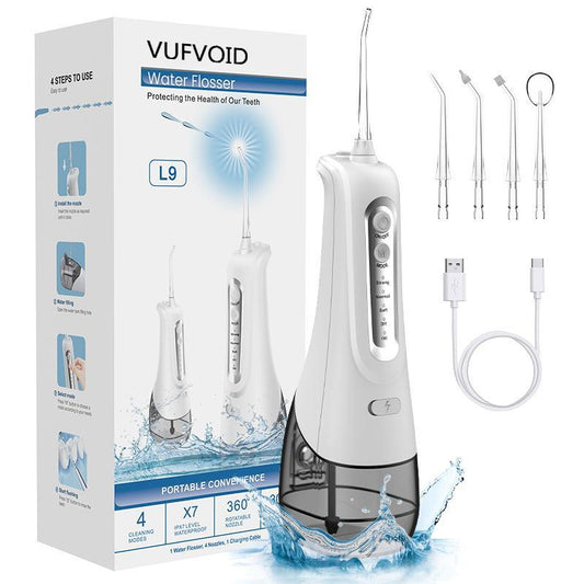 VUFVOID Cordless Water Flosser with DIY Mode,4 Nozzles, Portable